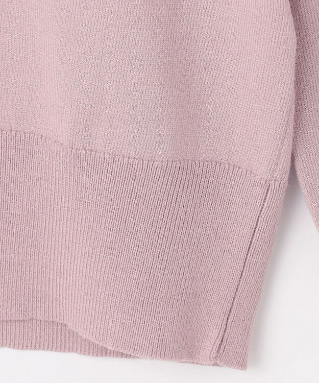 ANY SIS 【洗える】ボウタイ ニット ローズグレー