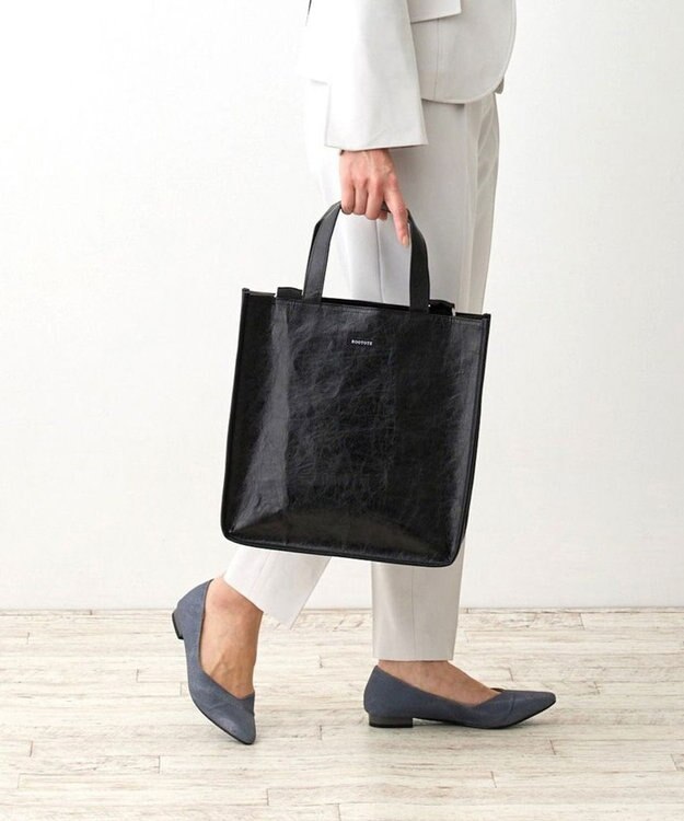 ROOTOTE 1032【木繊維軽量素材】EU.スクエア.メタリック-A 03：ブラック