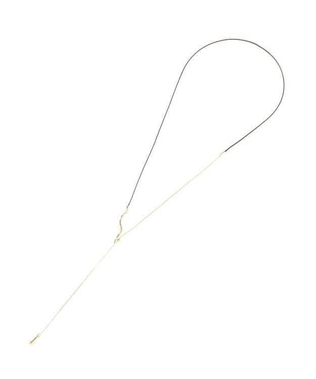 YECCA VECCA ウェーブメタルコードネックレス Gold