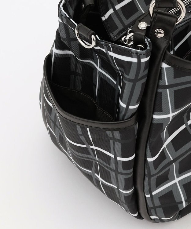 Y'SACCS ドローイングチェック2WAYミニトート ブラック