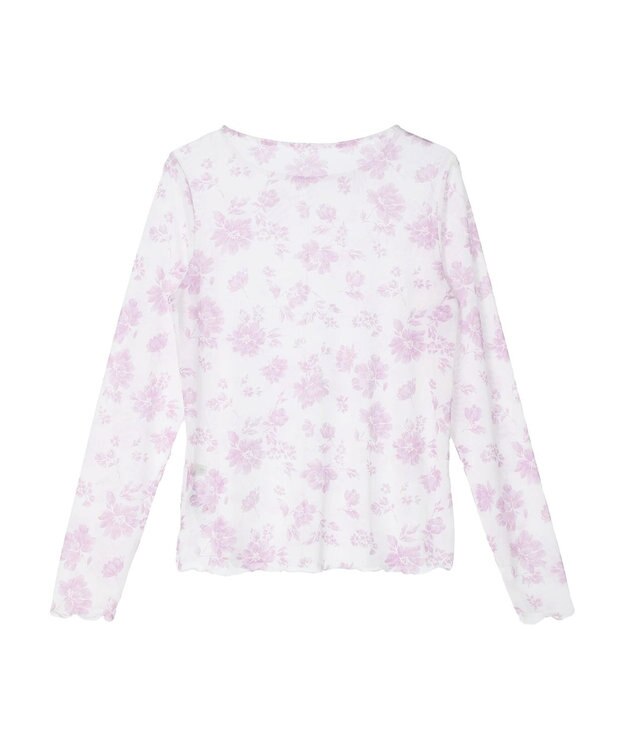 earth music&ecology フラワープリントシアーインナー Lavender