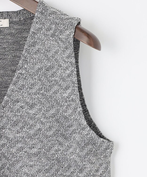 JOSEPH ABBOUD 【サスティナブル加工】スラブギマ ニットベスト グレー系7