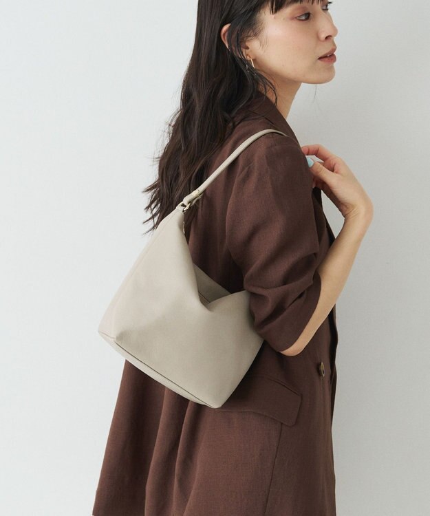 russet ソフトレザーシンプルショルダーバッグ(CE-1328-WEB)