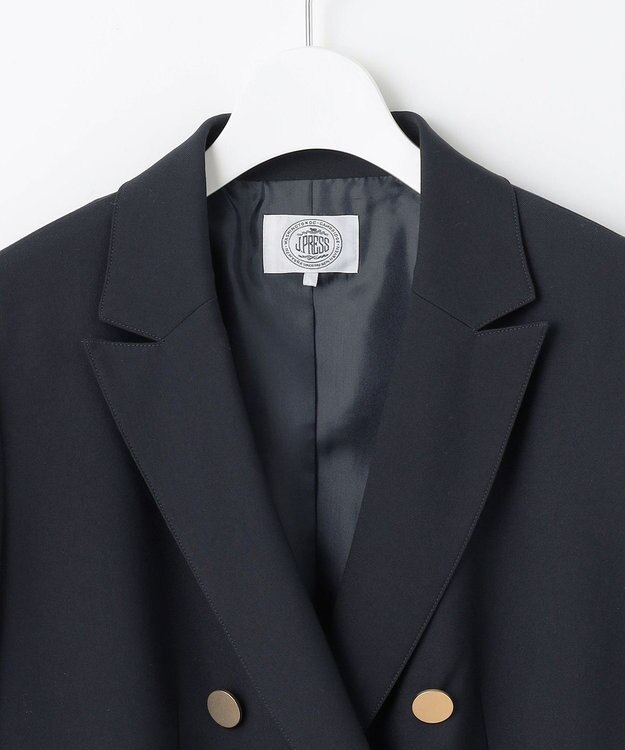 J.PRESS LADIES S 【洗える】50/2 T/Rウォッシャブルギャバ ジャケット ネイビー系