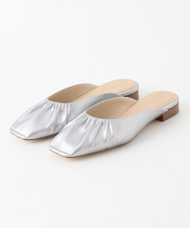 J.PRESS LADIES 【WEB限定】 ギャザー ミュール シルバー系