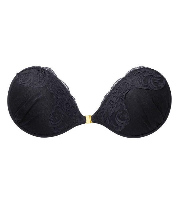 BRADELIS New York 【NuBra / ナチュラルタイプ】ヌーブラ・エアーライト シャイニー デザインヌーブラ ブラック