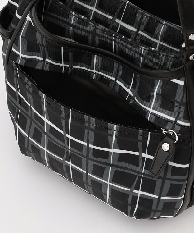 Y'SACCS ドローイングチェック2WAYミニトート ブラック