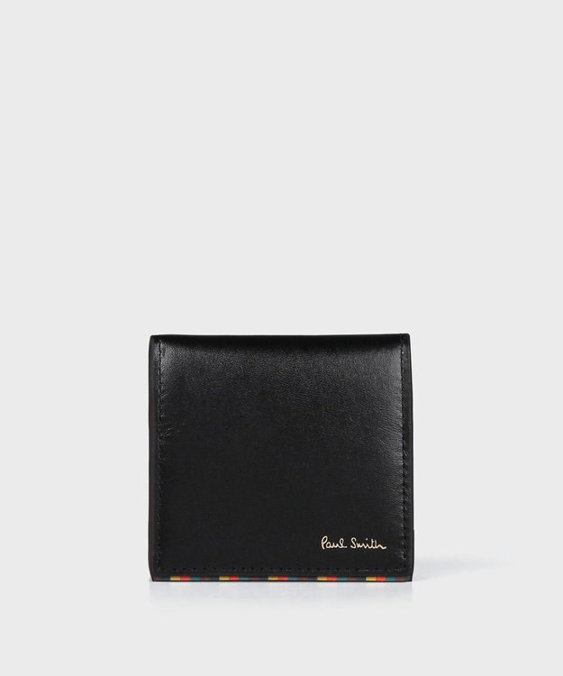 Paul Smith ブライトストライプトリム コインケース ブラック