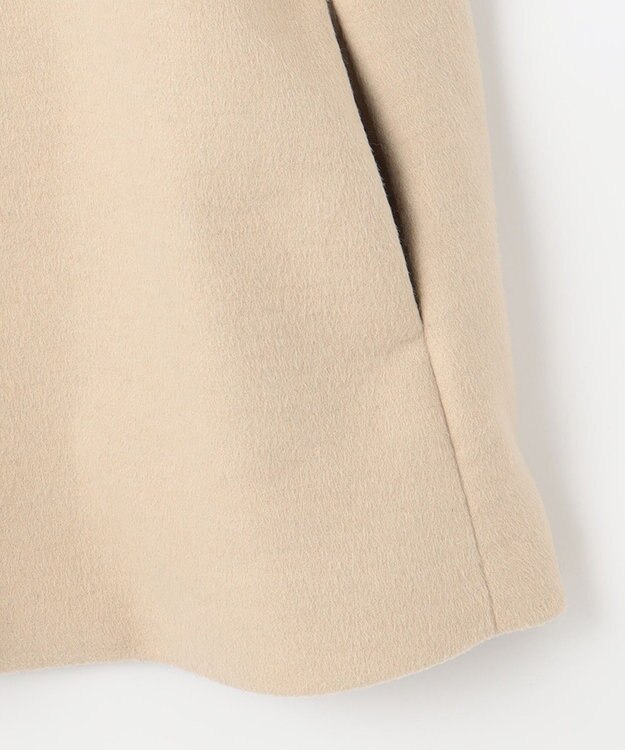 組曲 バイカラーダッフル ウールコート ベージュ系