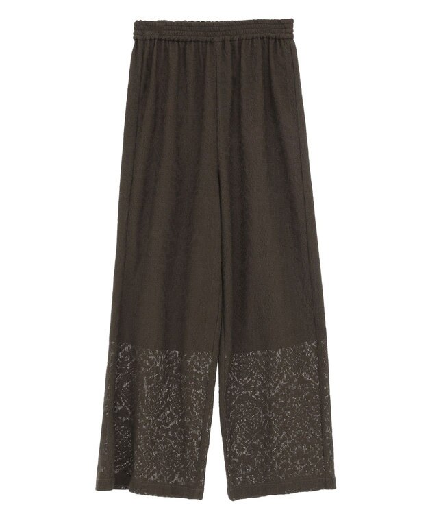 earth music&ecology レースイージーパンツ Mocha