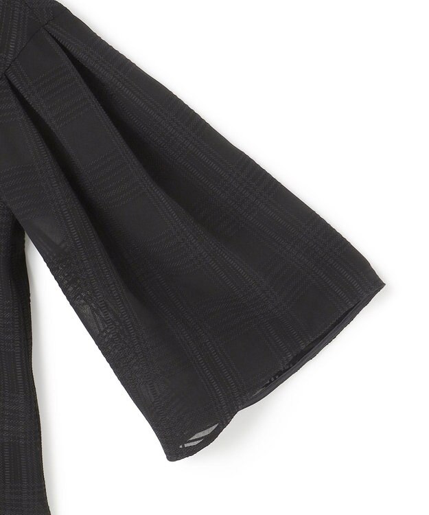 ICB 【日本製・洗える】SASHIKO CHECK シャツ ブラック系