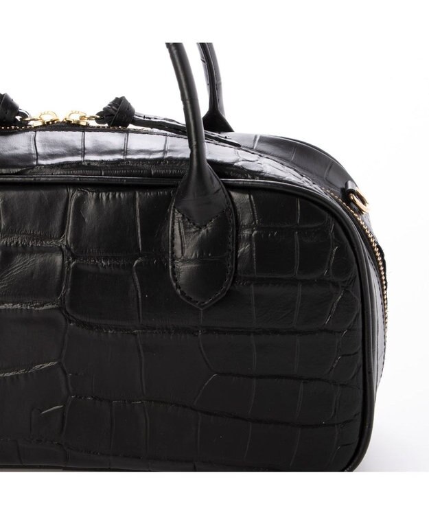 UNBILLION ペルケ perche / 牛革ランドスケープ2wayショルダーバッグM ブラック