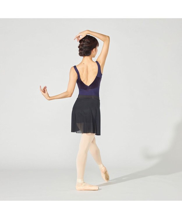 Chacott ノースリーブレオタード ヴァイオレット