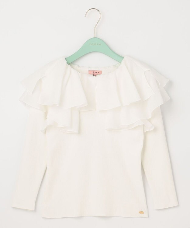 TOCCA 【洗える！】VOYAGE FRILL トップス アイボリー系