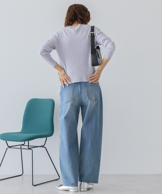 AMERICAN HOLIC ミニケーブルショート丈プルオーバー Purple