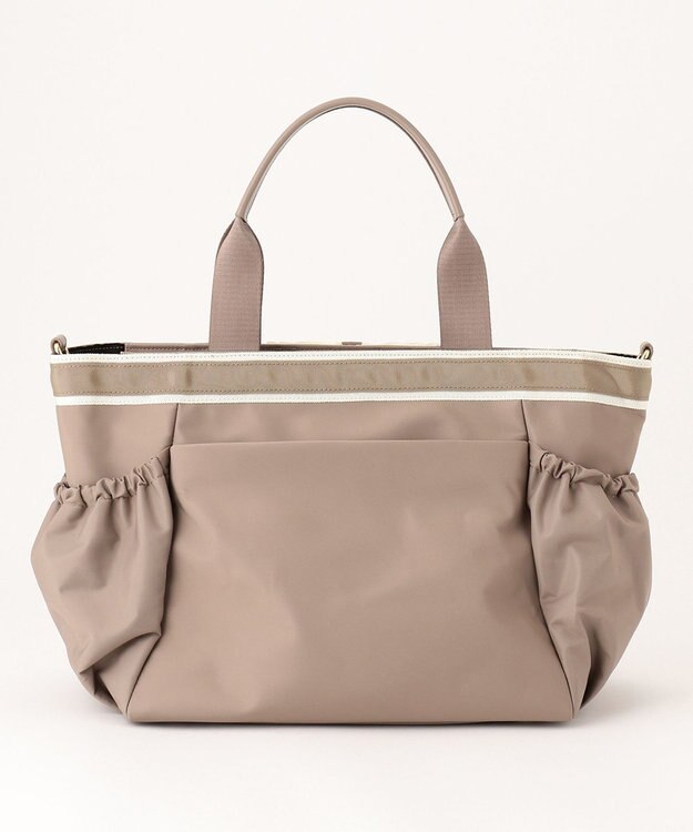 TOCCA DUAL RIBBON NYLON TOTE L トートバッグ L ベージュ系