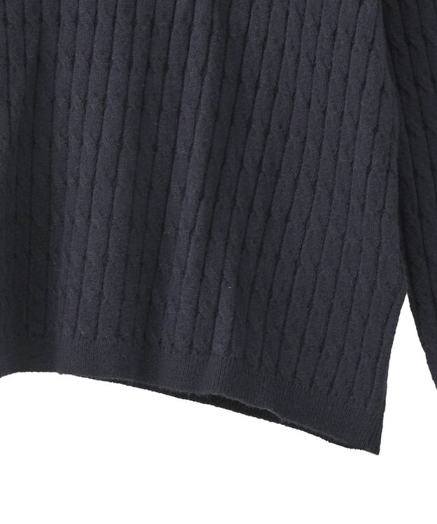 AMERICAN HOLIC ミニケーブルショート丈プルオーバー Navy