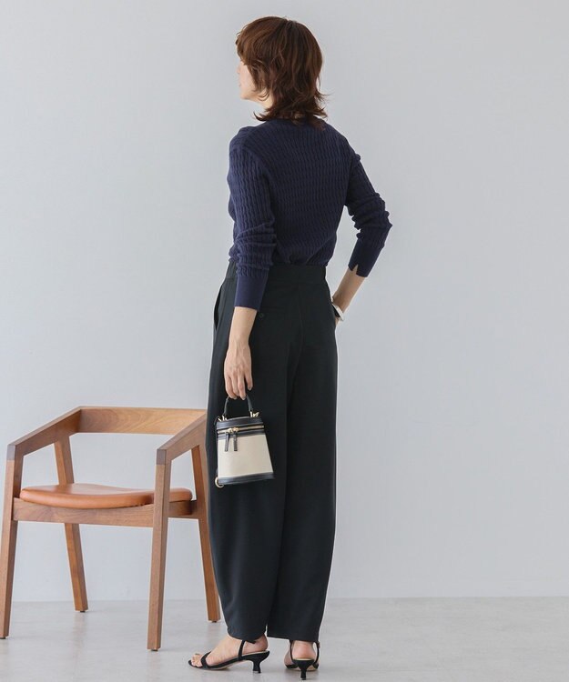 AMERICAN HOLIC ミニケーブルショート丈プルオーバー Navy