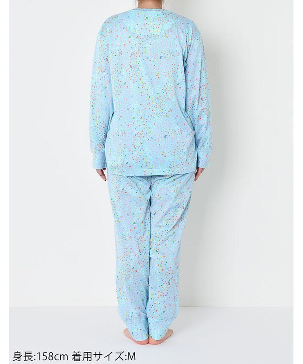tsumori chisato SLEEP パジャマ　長袖　長ズボン  ルームウエア  綿100%　/ワコール　UDX549 メロン