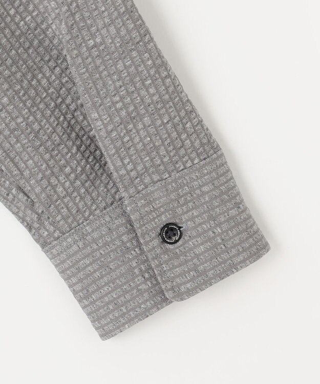 JOSEPH ABBOUD 【オーガニックコットン/サスティナブル】 JOE COTTON サッカーポロシャツ ライトグレー系