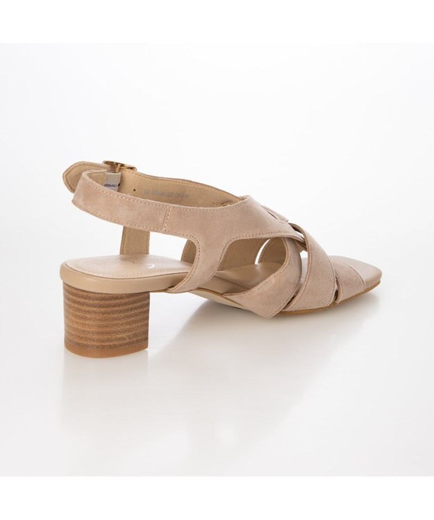 ing <ing>レザーメッシュサンダル オークスエード