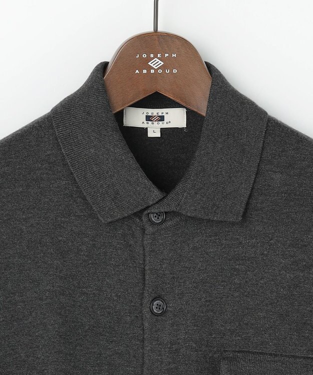 JOSEPH ABBOUD 【チクチクしない/イージーケア/3シーズン対応/サスティナブル】SNOWY  シャツカーディガン グレー系