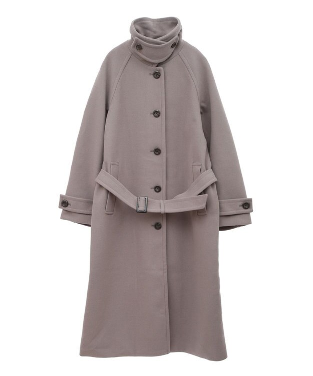 earth music&ecology 2WAYカラーロングコート モカ