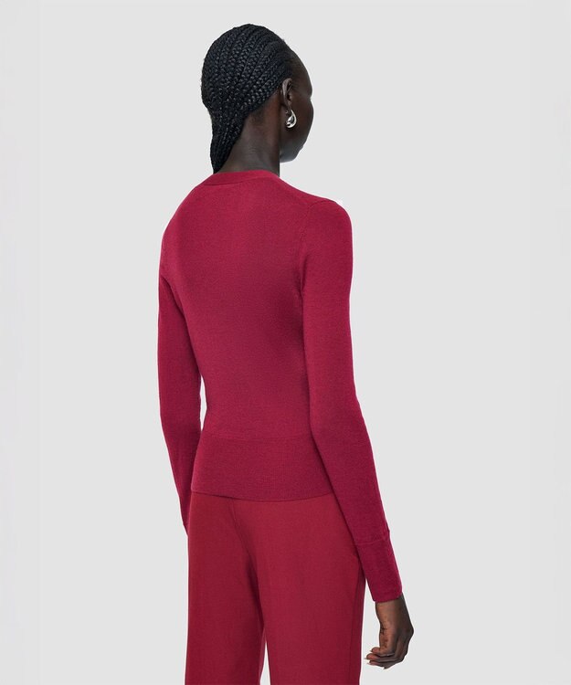 JOSEPH 【洗える】キャッシュエアー　ニットカーディガン Ruby