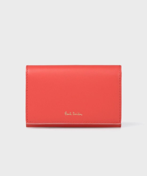 Paul Smith サプルレザー 名刺入れ コーラル