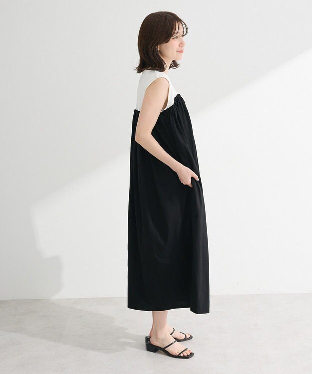 Green Parks ・ＳＵＧＡＲ　ＳＰＯＯＮ　ギャザーノースリーブワンヒ Off White