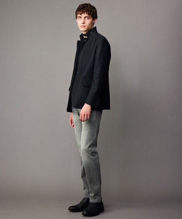 JOSEPH ABBOUD 【サスティナブル/JAPANファブリック/ストレッチ】オゾンハイパワーデニム パンツ ライトグレー系