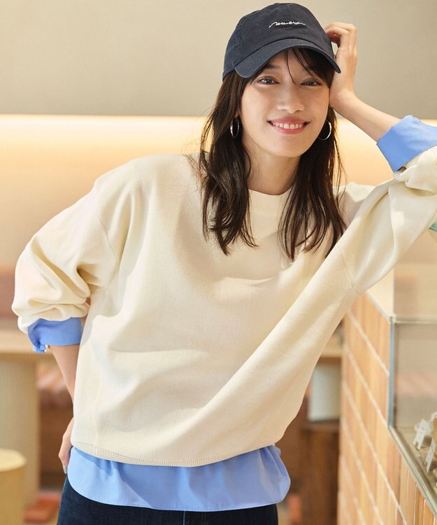 ANY シャツコンビレイヤードインナー [WEB限定]ブルー