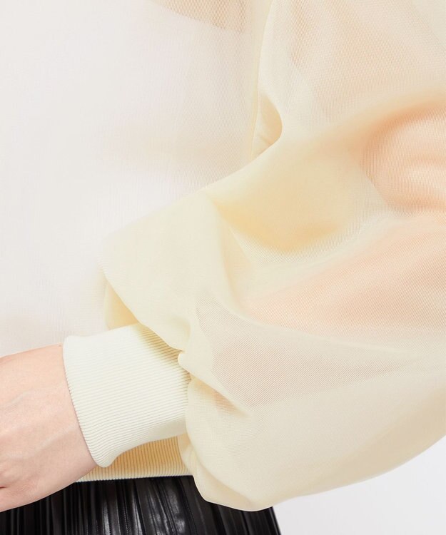 uncrave シアー ラッセル トップス（uncrave WHITE） エクリュ