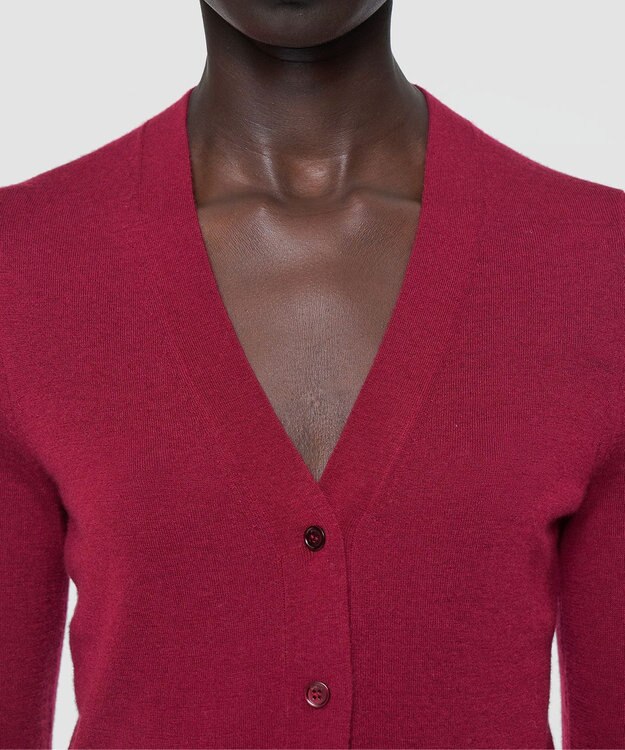 JOSEPH 【洗える】キャッシュエアー　ニットカーディガン Ruby