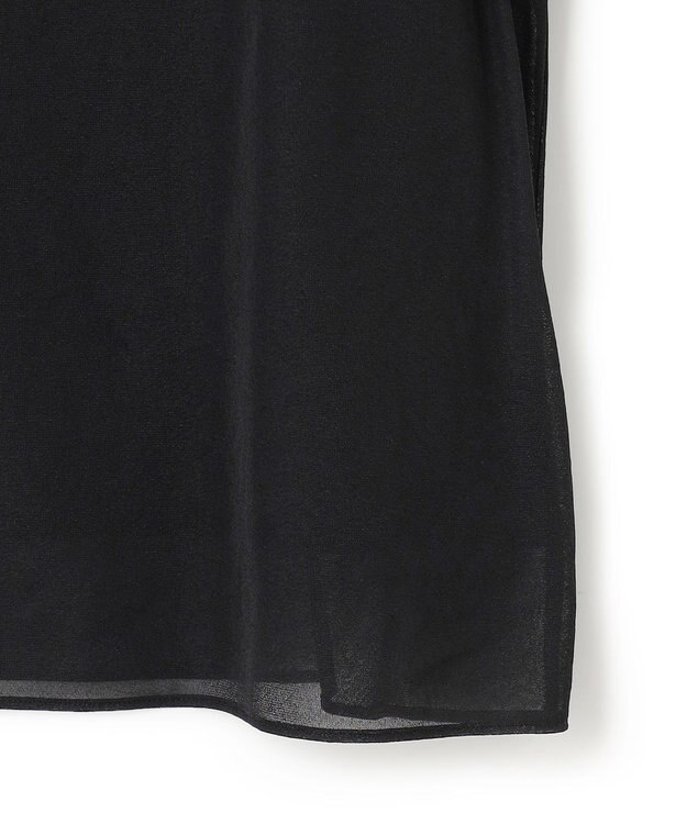 ICB 【洗える】シアージャージ カットソー ブラック系