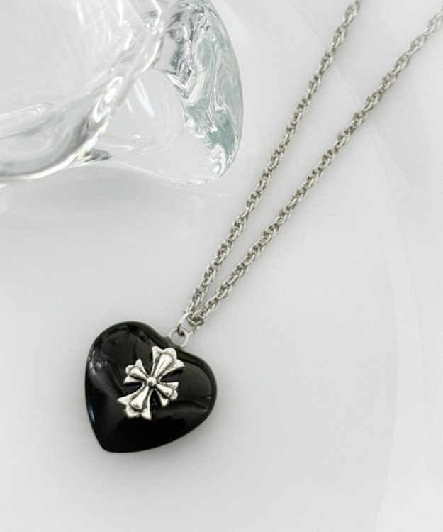 WEGO Lクロスハートネックレス 柄3