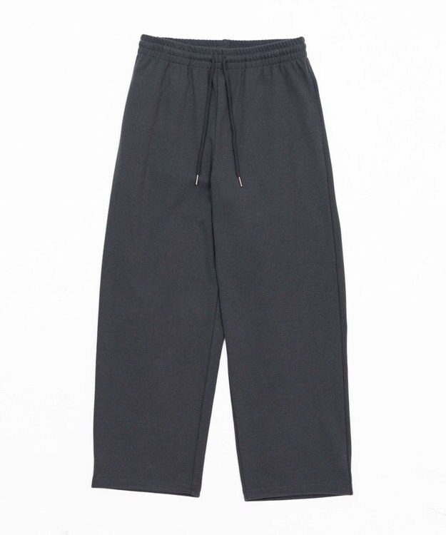 WEGO 【ユニセックス着用ITEM/MLサイズ展開/ウエストゴム】ボンディングスウェットパンツ ブラック中濃色