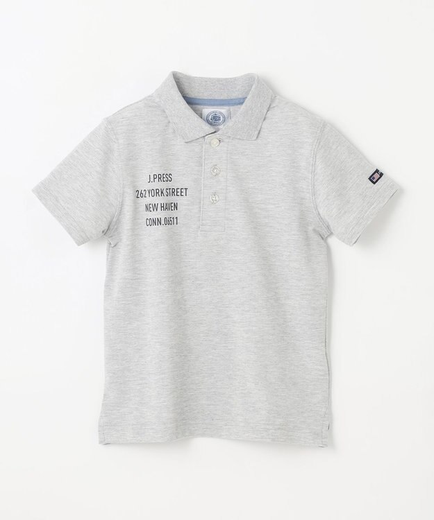 J.PRESS KIDS 【100-130cm】T/C ライト カノコ 半袖ポロシャツ グレー系