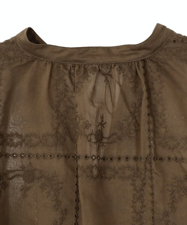 AMERICAN HOLIC スキッパーレースブラウス Mocha