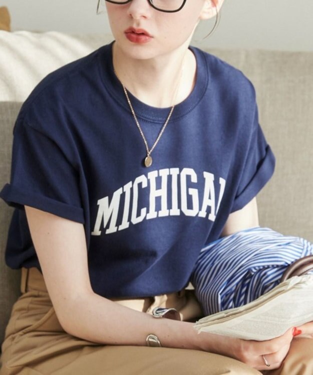 WEGO 【ANGIE VINTAGE】カレッジロゴプリントTee 柄3