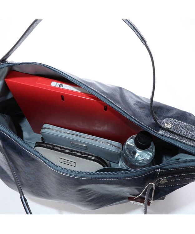 PELLE BORSA ボストンバッグ Alive アライブ 4312 ネイビー