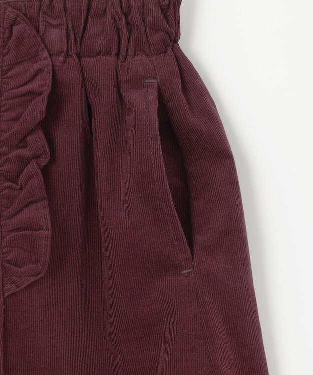 組曲 KIDS 【150-160㎝】コーデュロイ キュロット ワイン系