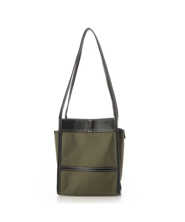 LA BAGAGERIE 【倉敷帆布】キャンバス縦型ミニトート カーキ