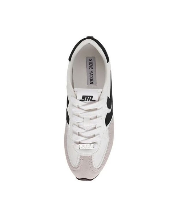 STEVE MADDEN ABBI-SMクラシックラインスニーカー ブラックホワイト