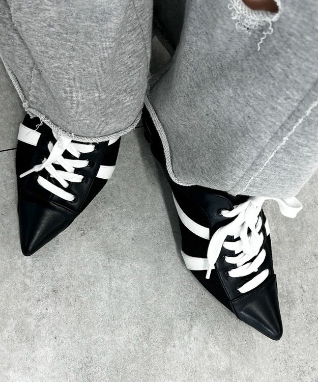 WEGO スニーカーミュール ブラック