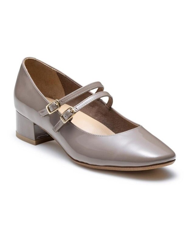 REGAL FOOT COMMUNITY 【リーガルレディース】F52R ダブルストラップパンプス パンプス オークエナメル