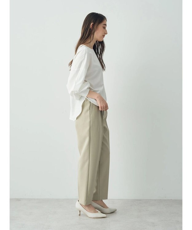 YECCA VECCA タックテーパードパンツ② Black