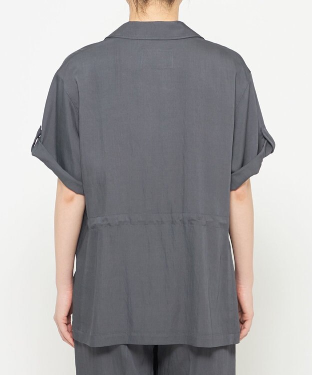 uncrave ドレープツイル ミリタリー ジャケット ブルーグレー