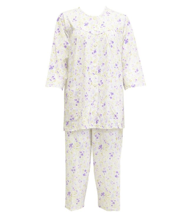 【数量限定 特別価格】パジャマ ７分袖・８分丈ズボン 綿100 