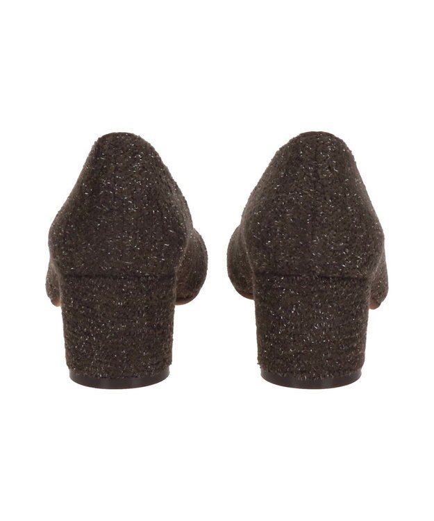 Bridget Birkin 【Bridget Birkin】ツイードヒールアップオブリークパンプス ブラウン雑材